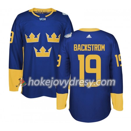 Pánské Hokejový Dres Švédsko Nicklas Backstrom 19 Světový pohár v ledním hokeji 2016 Nachová Premier